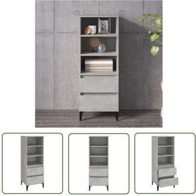 THE LIVING STORE - Credenza Grigio Cemento THE LIVING STORE - Credenza Grigio Cemento
