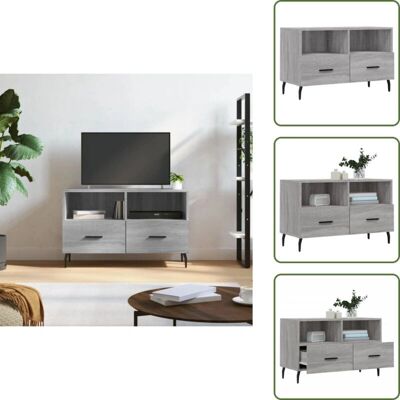 THE LIVING STORE - Mobile Porta Tv Grigio Sonoma - TV Stand THE LIVING STORE - Mobile Porta Tv Grigio Sonoma - TV Stand
