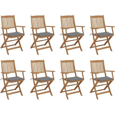 MAISON EXCLUSIVE - Chaises de Jardin avec Coussins - 8 pcs - Publicité MAISON EXCLUSIVE - Chaises de Jardin avec Coussins - 8 pcs - Publicité