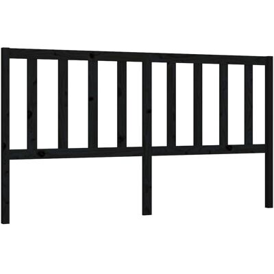 Tête de lit en bois de pin noir Maison Exclusive - Tête de lit pour lit - 206x4x100 cm - Publicité Tête de lit en bois de pin noir Maison Exclusive - Tête de lit pour lit - 206x4x100 cm - Publicité