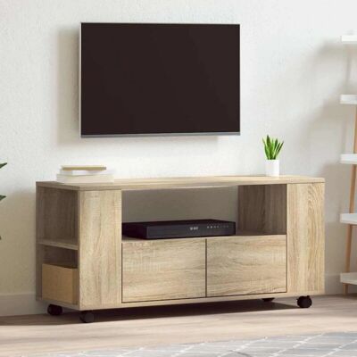 Maison exclusive - Meuble TV Chêne Sonoma - 102x34,5x43 cm - Publicité Maison exclusive - Meuble TV Chêne Sonoma - 102x34,5x43 cm - Publicité