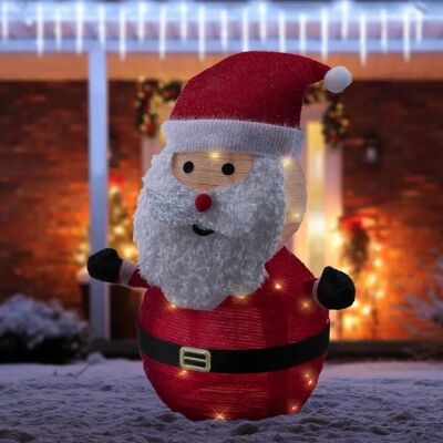 ECD GERMANY Weihnachtsdekoration Weihnachtsmann 68cm mit LED-Lichtern ECD GERMANY Weihnachtsdekoration Weihnachtsmann 68cm mit LED-Lichtern