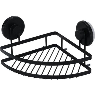 Bathroom Solutions Étagère de douche - Coin Métal Noir 24x18x12.5 cm - Publicité Bathroom Solutions Étagère de douche - Coin Métal Noir 24x18x12.5 cm - Publicité