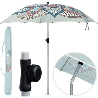 Vilde Sombrilla de playa - 180 cm, Protección UPF 50+, Inclinación ajustable Vilde Sombrilla de playa - 180 cm, Protección UPF 50+, Inclinación ajustable
