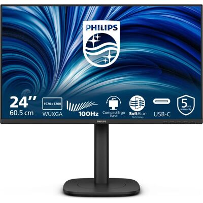 Philips 3000-sarja 24B2N3200D/00 tietokoneen näyttö - 24,1" LCD WUXGA Musta Philips 3000-sarja 24B2N3200D/00 tietokoneen näyttö - 24,1" LCD WUXGA Musta