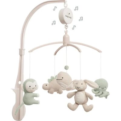 Baby's Only Laurel Green/Warm Linen Musik-Mobile mit Tieren - Babymobile Baby's Only Laurel Green/Warm Linen Musik-Mobile mit Tieren - Babymobile