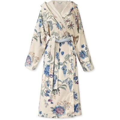 Pip Studio Damen Bademantel Secret Garden Weiss-Blau Weiss Damen Größe: S - Bademantel Pip Studio Damen Bademantel Secret Garden Weiss-Blau Weiss Damen Größe: S - Bademantel