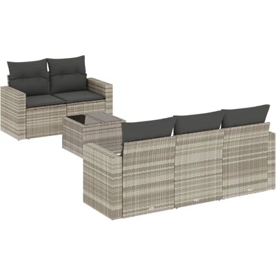 VidaXL Gartensitzbank - Witterungsbeständiges PE-Rattan, Glas VidaXL Gartensitzbank - Witterungsbeständiges PE-Rattan, Glas