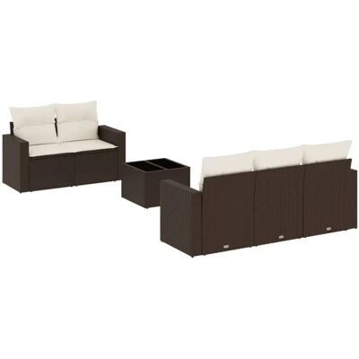 VidaXL Gartensofa - Rattan, Sicherheitsglas VidaXL Gartensofa - Rattan, Sicherheitsglas