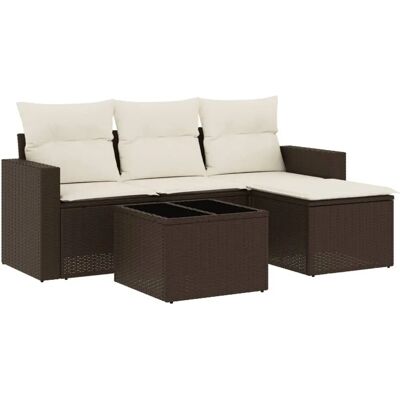 VidaXL Gartenbank - Rattan, Sicherheitsglas - Garteneinrichtung VidaXL Gartenbank - Rattan, Sicherheitsglas - Garteneinrichtung