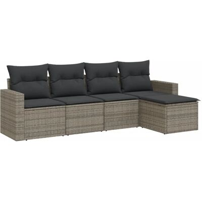 vidaXL Buitenbank - Weerbestendig PE rotan - Comfortabele kussens - Modulaire tuinmeubelen vidaXL Buitenbank - Weerbestendig PE rotan - Comfortabele kussens - Modulaire tuinmeubelen