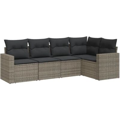 vidaXL Conjunto de Bancos de Exterior com Almofadas - Móveis de Jardim vidaXL Conjunto de Bancos de Exterior com Almofadas - Móveis de Jardim