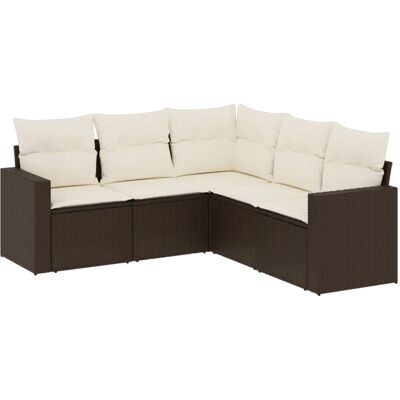 vidaXL Gartensofagarnitur mit Glas-Tisch vidaXL Gartensofagarnitur mit Glas-Tisch