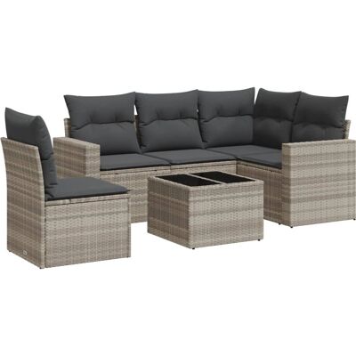 VidaXL Gartensofa mit Glasplatte VidaXL Gartensofa mit Glasplatte