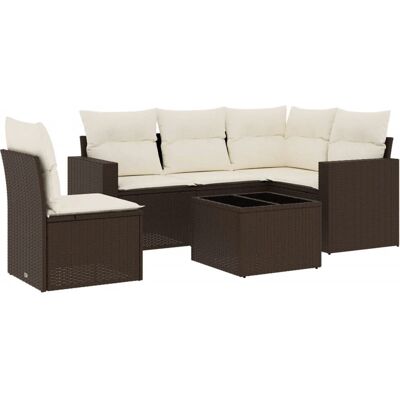 VidaXL Gartenbank - Langlebiges PE-Rattan, Gehärtetes Glas, Braun - Gartenbank VidaXL Gartenbank - Langlebiges PE-Rattan, Gehärtetes Glas, Braun - Gartenbank