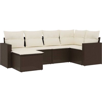 vidaXL Gartenmöbel-Set - Braun - Modular, Wetterfest, UV-beständig vidaXL Gartenmöbel-Set - Braun - Modular, Wetterfest, UV-beständig