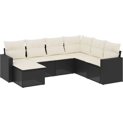 vidaXL Gartensofa Set Schwarz - Wasserfest & Modular vidaXL Gartensofa Set Schwarz - Wasserfest & Modular