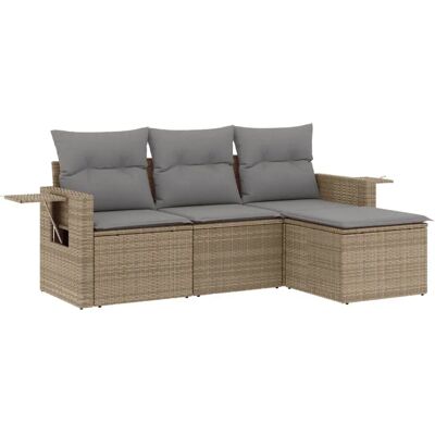 VidaXL Udendørs Møbel Sæt - Beige Modular Have Sæt VidaXL Udendørs Møbel Sæt - Beige Modular Have Sæt