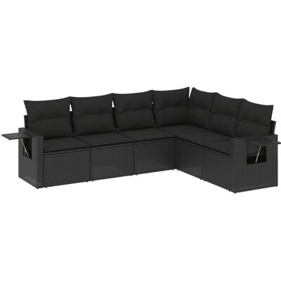 VidaXL Gartenset - Schwarz, 6 Stück, Modular VidaXL Gartenset - Schwarz, 6 Stück, Modular