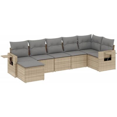 VidaXL Gartenmöbel-Set - Beige, Modular, UV-beständig VidaXL Gartenmöbel-Set - Beige, Modular, UV-beständig