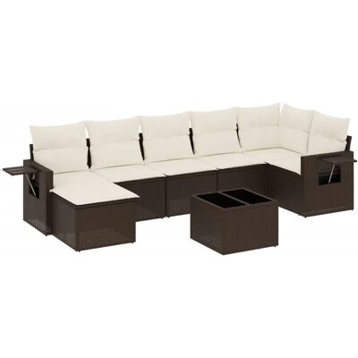 vidaXL 3252820 Gartenset - Braun & Creme - Langlebig, Modular, UV-beständig vidaXL 3252820 Gartenset - Braun & Creme - Langlebig, Modular, UV-beständig