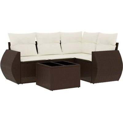 VidaXL Outdoormöbel-Set - Beige, modular, wetterbeständig VidaXL Outdoormöbel-Set - Beige, modular, wetterbeständig