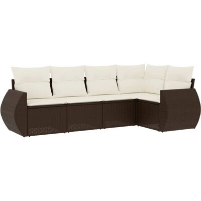 vidaXL Gartenmöbel-Set - Beige, Modular, Wetterfest vidaXL Gartenmöbel-Set - Beige, Modular, Wetterfest