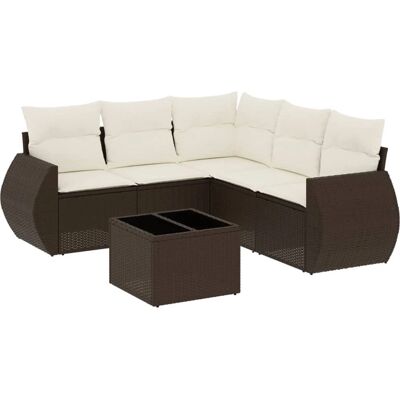 vidaXL Garten-Sofagarnitur - Poly Rattan - Beige vidaXL Garten-Sofagarnitur - Poly Rattan - Beige