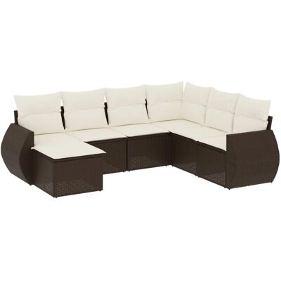 VidaXL Gartenmöbel-Set - Beige, Modular, Wetterfest VidaXL Gartenmöbel-Set - Beige, Modular, Wetterfest