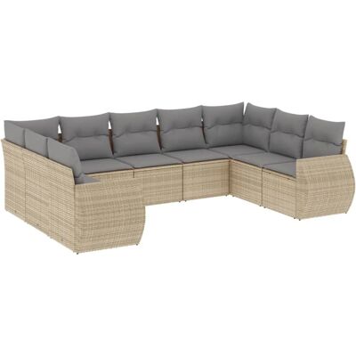 VidaXL Gartenmöbel-Set - Beige, stapelbar, modular - Gartenmöbel-Set VidaXL Gartenmöbel-Set - Beige, stapelbar, modular - Gartenmöbel-Set
