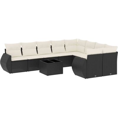 VidaXL Beiges Gartenmöbel-Set - Sofa & Tisch VidaXL Beiges Gartenmöbel-Set - Sofa & Tisch