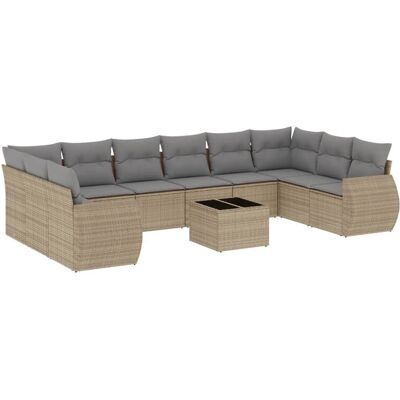 vidaXL Gartenmöbel-Set - Beige - Modular vidaXL Gartenmöbel-Set - Beige - Modular
