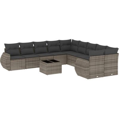 vidaXL Gartenmöbel-Set - Grau - Robustes Modulares Design vidaXL Gartenmöbel-Set - Grau - Robustes Modulares Design