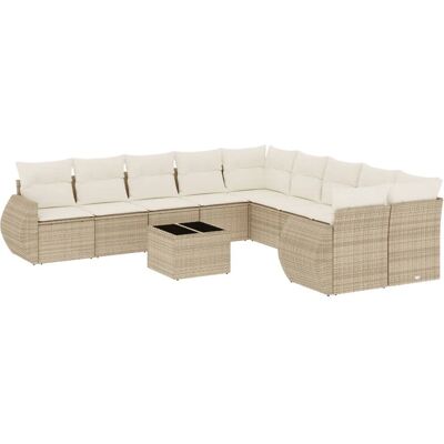vidaXL Gartenmöbel-Set - Beige, Modular, UV-beständig - Garten Terrasse vidaXL Gartenmöbel-Set - Beige, Modular, UV-beständig - Garten Terrasse