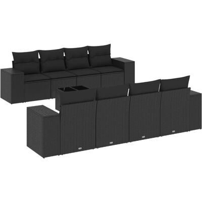VidaXL 3254682 outdoor furniture set - Schwarz VidaXL 3254682 outdoor furniture set - Schwarz