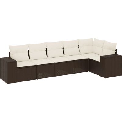 vidaXL Gartenmöbel-Set - Langlebiges PE-Rattan, Glastisch, Modulares Design vidaXL Gartenmöbel-Set - Langlebiges PE-Rattan, Glastisch, Modulares Design