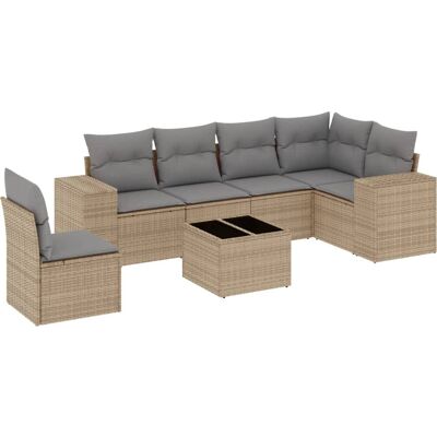vidaXL Gartenmöbel-Set - Modulares Sofa mit Stauraum vidaXL Gartenmöbel-Set - Modulares Sofa mit Stauraum
