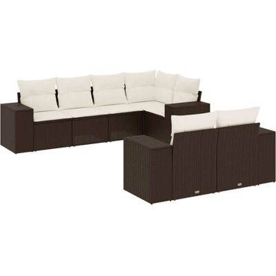 vidaXL 3255150 Outdoor-Möbelset - Beige, Modular, Wetterfest vidaXL 3255150 Outdoor-Möbelset - Beige, Modular, Wetterfest