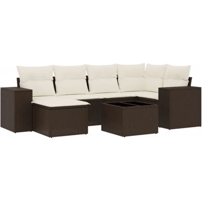 VidaXL Gartenmöbel-Set - Langlebiges PE-Rattan, Wasserfester Stauraum, Modulares Design VidaXL Gartenmöbel-Set - Langlebiges PE-Rattan, Wasserfester Stauraum, Modulares Design
