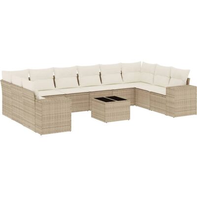 vidaXL Gartenset - Beige, Modular, Wetterfest vidaXL Gartenset - Beige, Modular, Wetterfest