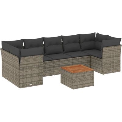 vidaXL Gartenmöbel-Set - Grau Modular Lounge vidaXL Gartenmöbel-Set - Grau Modular Lounge