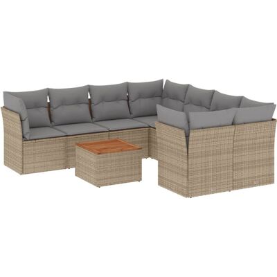 VidaXL Gartenmöbel-Set - Beige, Modular, Wetterfest VidaXL Gartenmöbel-Set - Beige, Modular, Wetterfest