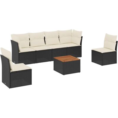 VidaXL Gartenmöbel-Set - Langlebiges Resin-Geflecht, Modular, 6 Sitze VidaXL Gartenmöbel-Set - Langlebiges Resin-Geflecht, Modular, 6 Sitze