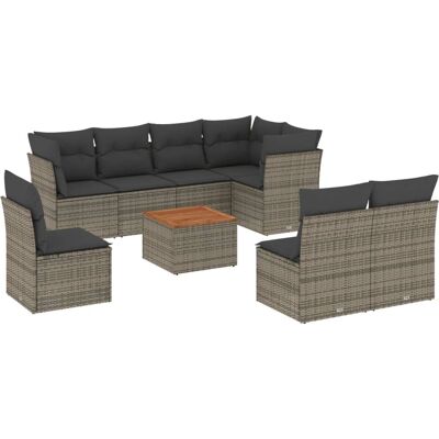 VidaXL Gartenset mit modularen Sofas und Kissen VidaXL Gartenset mit modularen Sofas und Kissen