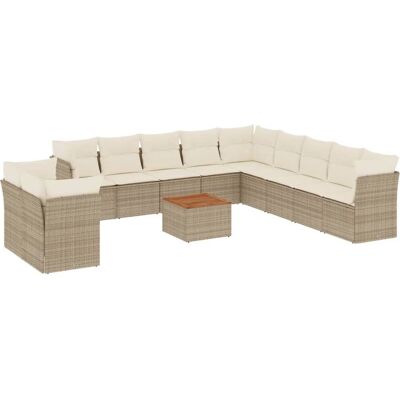 vidaXL Outdoor-Möbelset - Beige, Modell 3256058, Modular vidaXL Outdoor-Möbelset - Beige, Modell 3256058, Modular