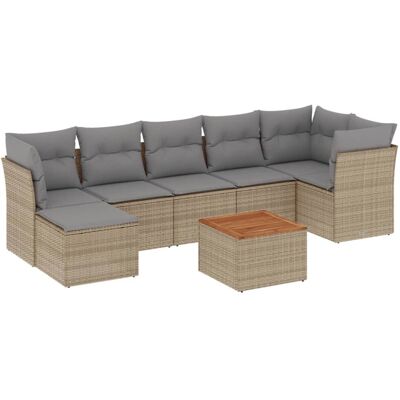 VidaXL Outdoor-Möbelset - Beige, Modular, Wasserdicht - Garten VidaXL Outdoor-Möbelset - Beige, Modular, Wasserdicht - Garten