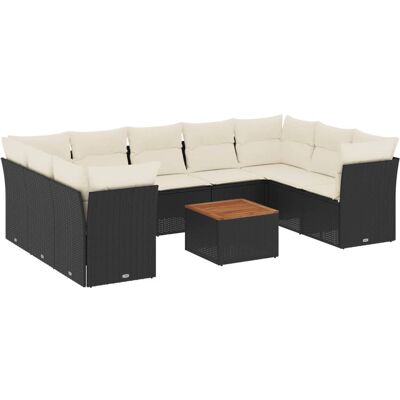 vidaXL Outdoor Möbel-Set - Beige - Garten-Sofagarnitur 10-tlg. vidaXL Outdoor Möbel-Set - Beige - Garten-Sofagarnitur 10-tlg.