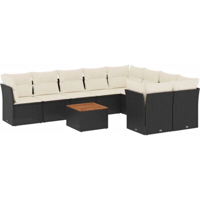 VidaXL Gartengarnitur - Beige - Sitzgruppe & Tisch VidaXL Gartengarnitur - Beige - Sitzgruppe & Tisch