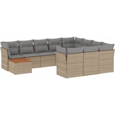 VidaXL Gartenmöbel-Set - Beige, Modular, UV-beständig VidaXL Gartenmöbel-Set - Beige, Modular, UV-beständig