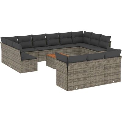 vidaXL 806140 Gartenmöbel-Set - Modular, Wetterfest, 14-tlg. vidaXL 806140 Gartenmöbel-Set - Modular, Wetterfest, 14-tlg.